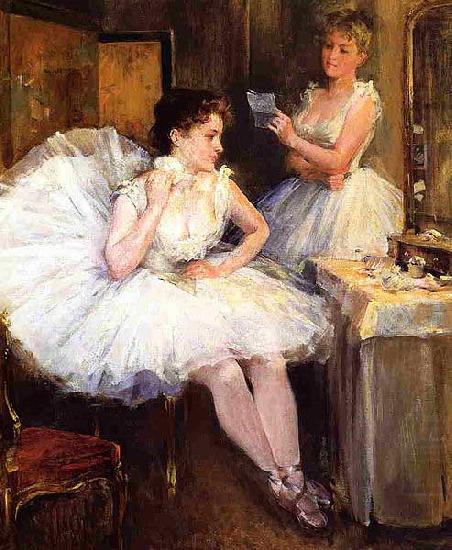 Willard Leroy Metcalf The Ballet Dancers aka The Dressing Room oil painting picture